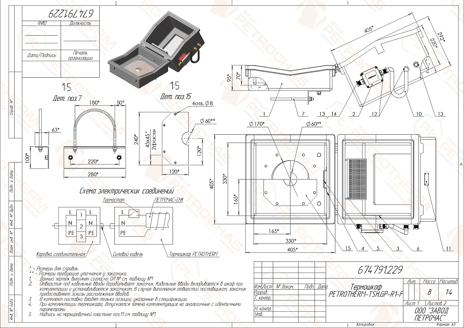 Термошкаф PETROTHERM-TSH.GP-R1-EH (674791.229)