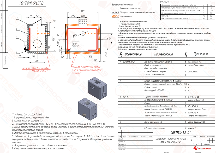 Термочехол PETROTHERM-TCH.EH-L (065119.1482-01) для расходомера