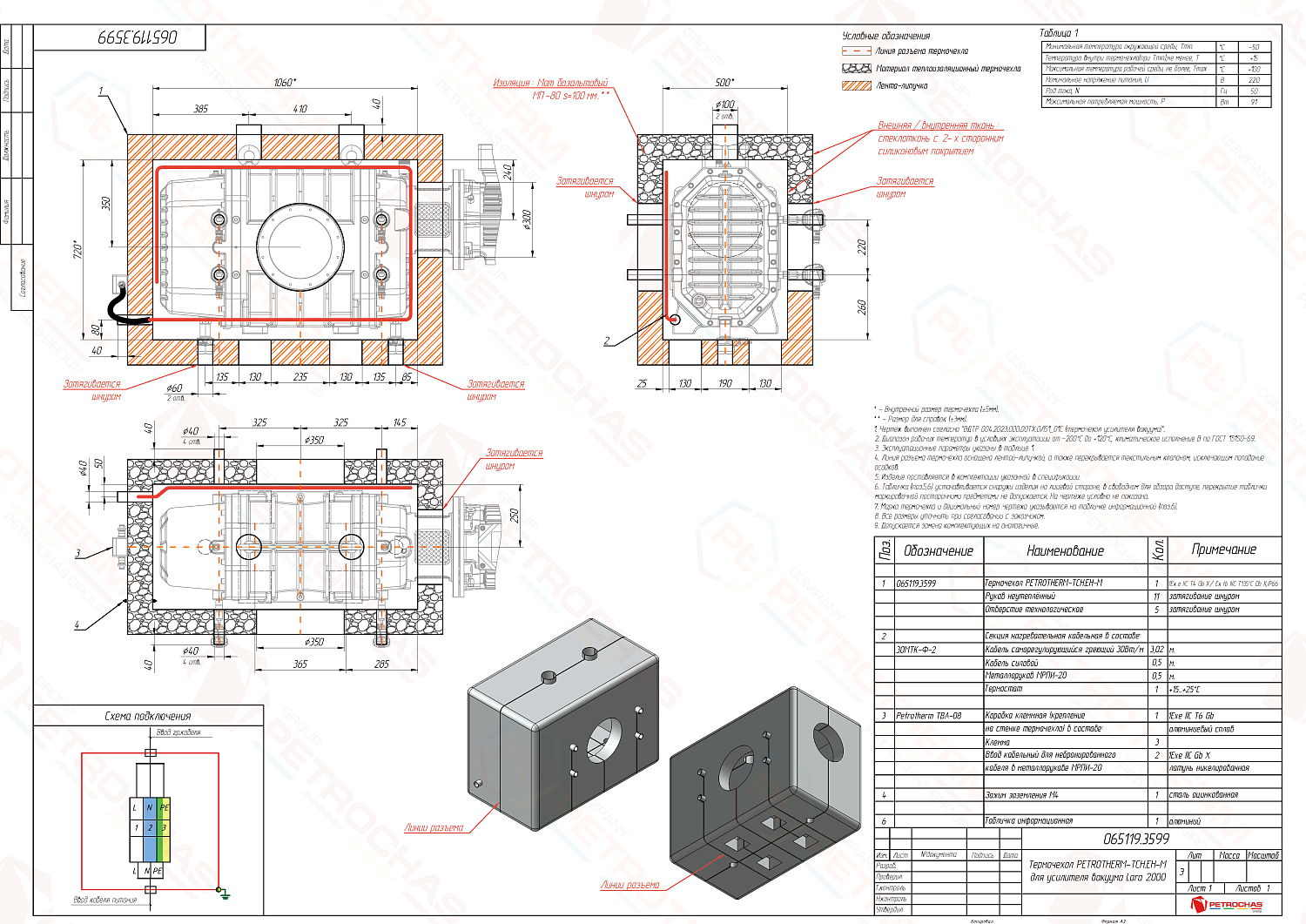 Термочехол PETROTHERM-TCH.EH-M (065119.3599) для насосного оборудования