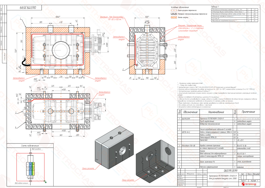 Термочехол PETROTHERM-TCH.EH-M (065119.3599) для насосного оборудования