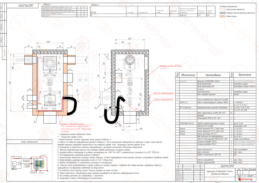 Термочехол PETROTHERM-TCH.EH-L (065119.2993) для датчика давления