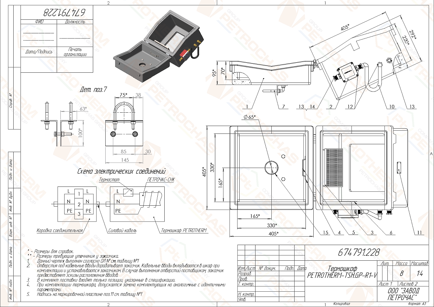 Термошкаф PETROTHERM-TSH.GP-R1-EH (674791.228)