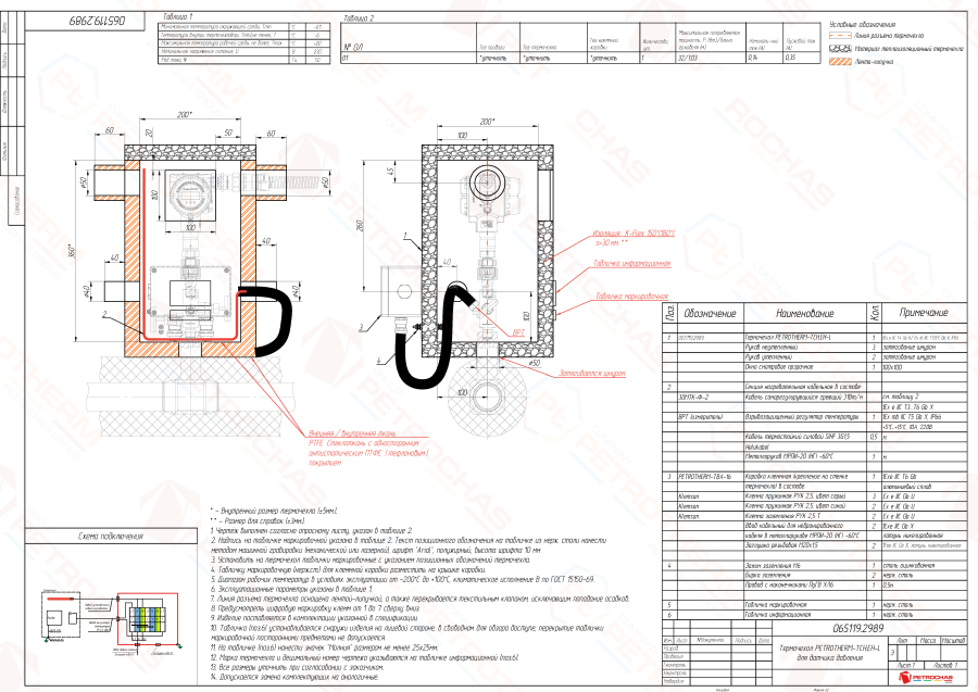 Термочехол PETROTHERM-TCH.EH-L (065119.2989) для датчика давления
