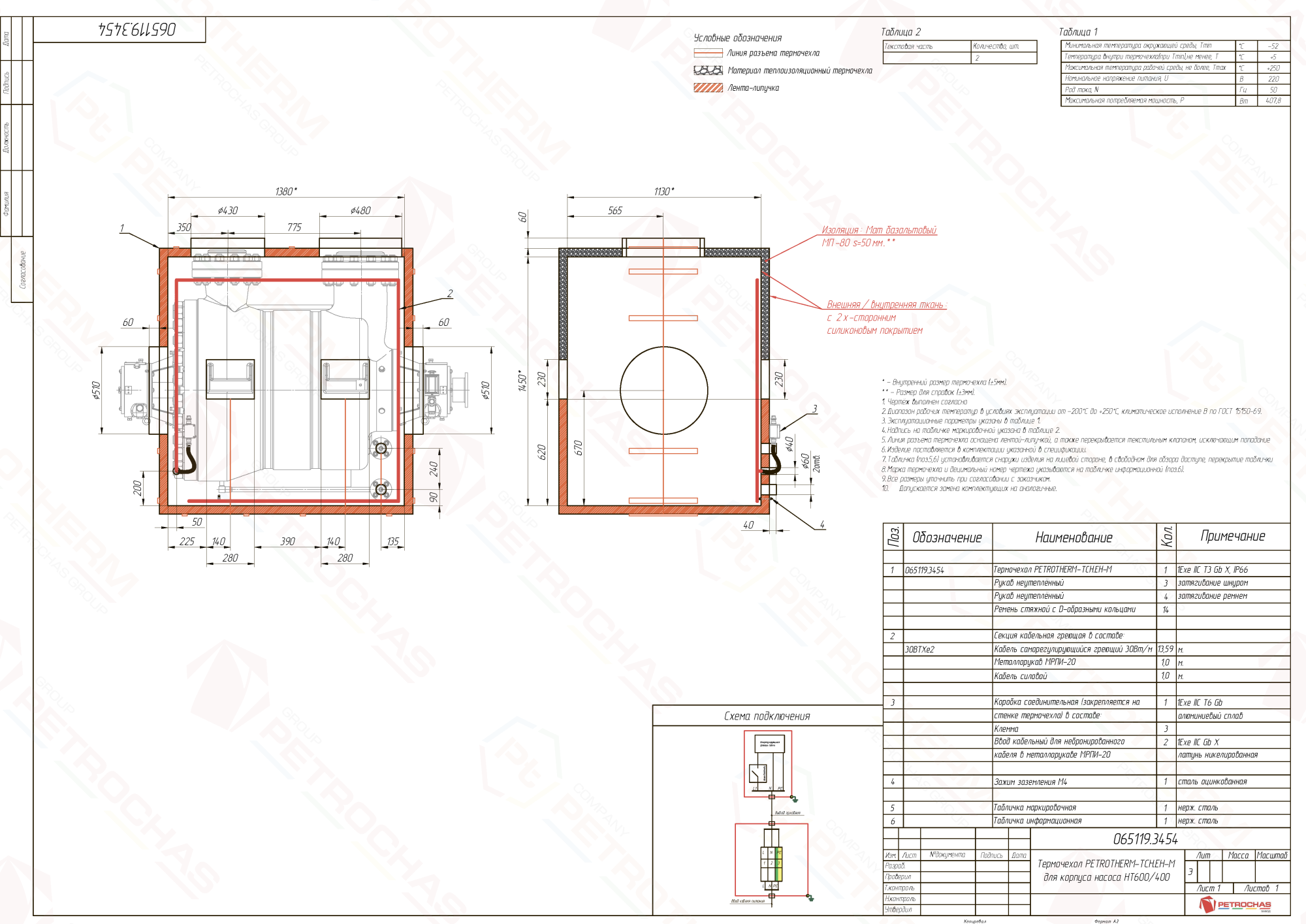 Термочехол PETROTHERM-TCH.EH-M (065119.3454) для насосного оборудования