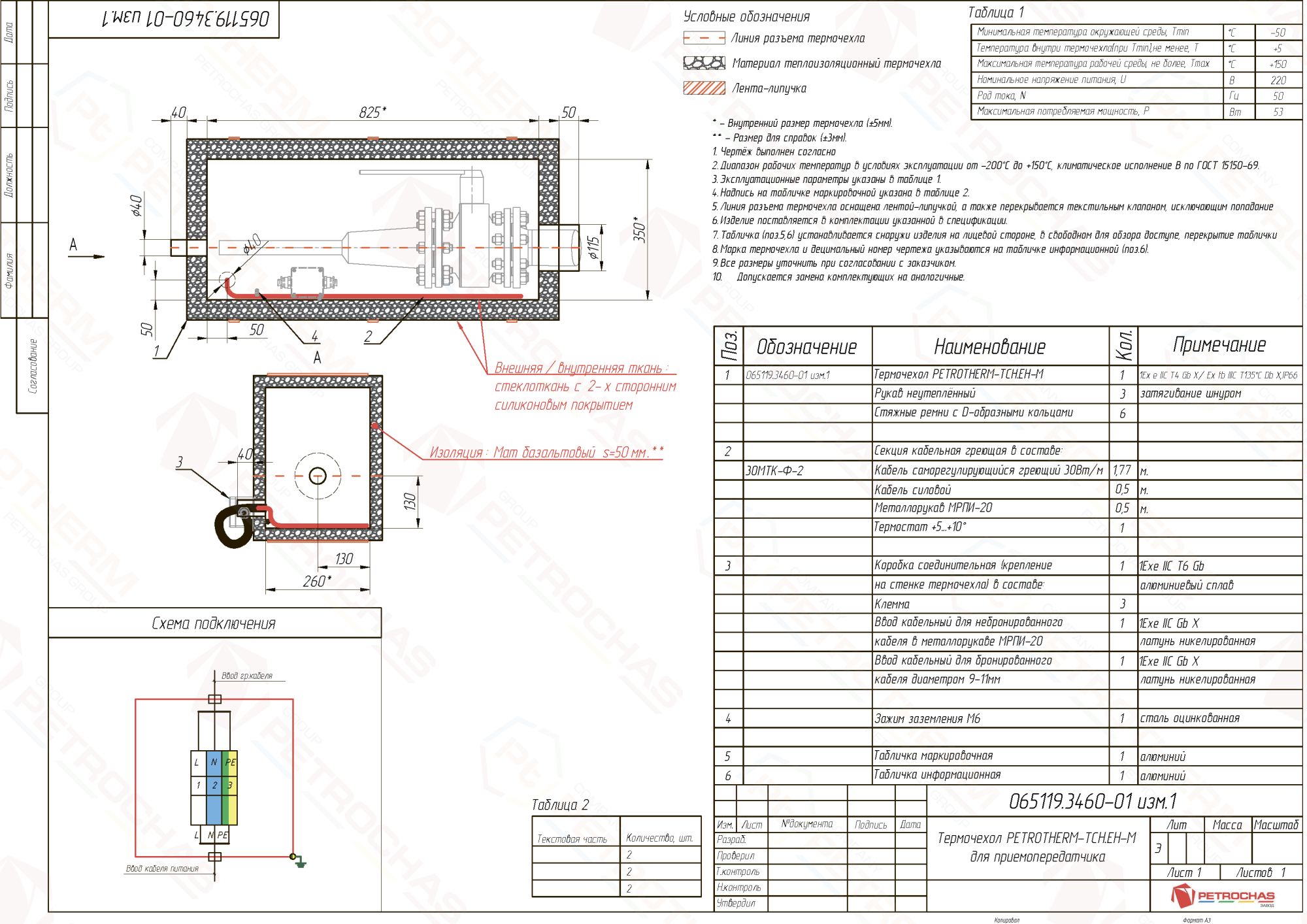 Термочехол PETROTHERM-TCH.EH-M (065119.3460-01) для крана шарового
