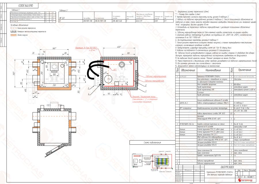 Термочехол PETROTHERM-TCH.EH-L (065119.3003) для датчика перепада давления