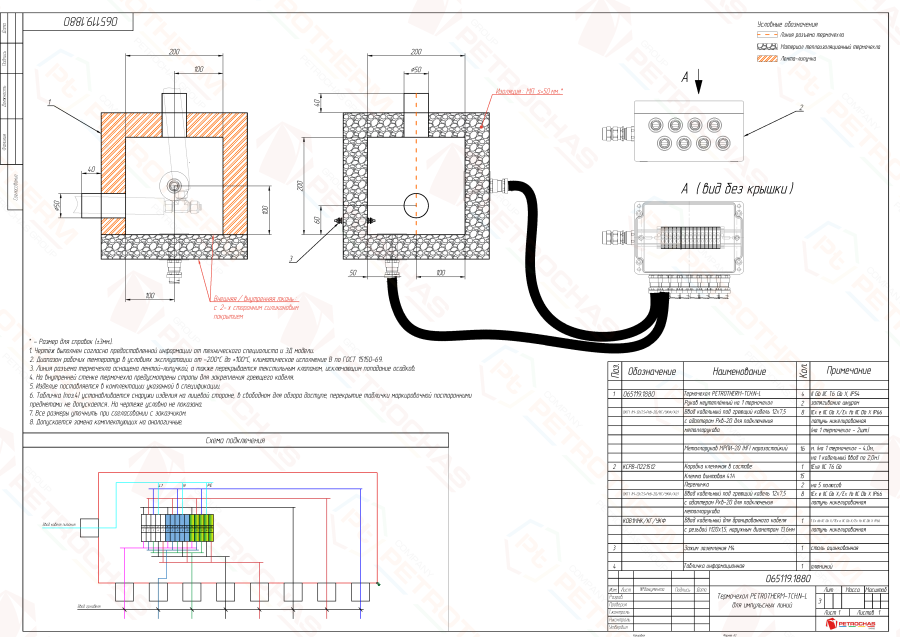 Термочехол PETROTHERM-TCH.N-L (065119.1880) для импульсной линии